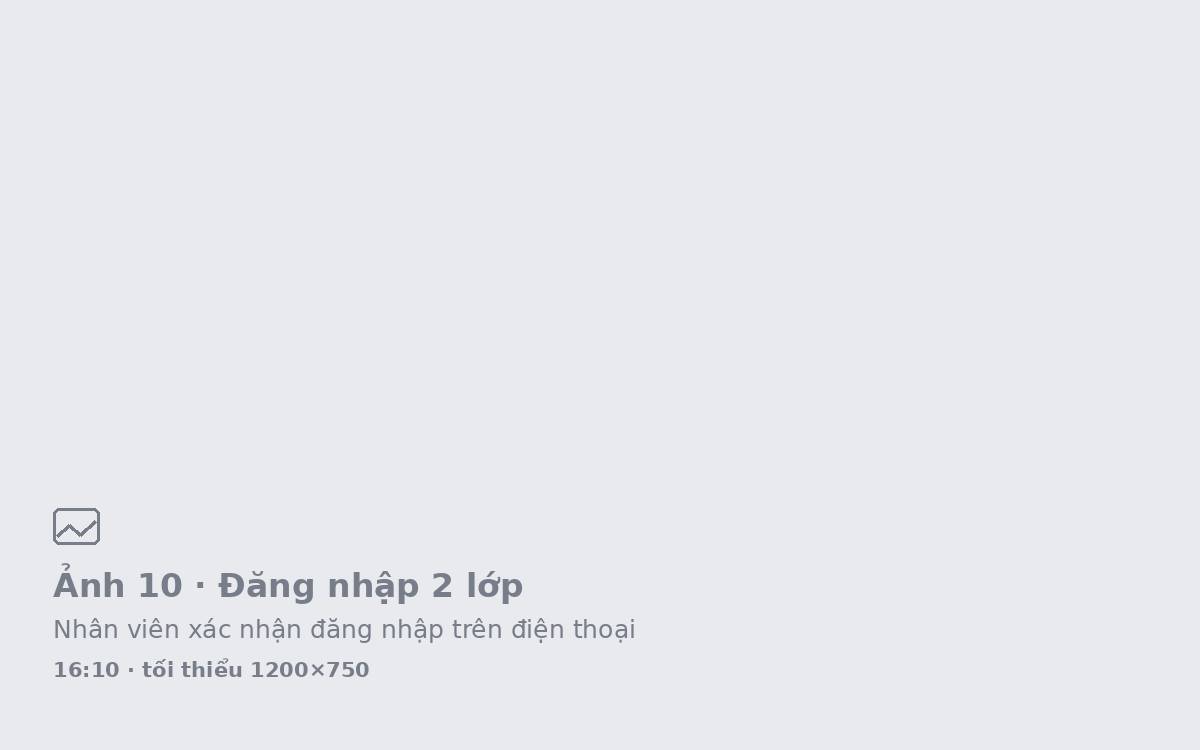 Nhân viên xác nhận đăng nhập 2 lớp trên điện thoại