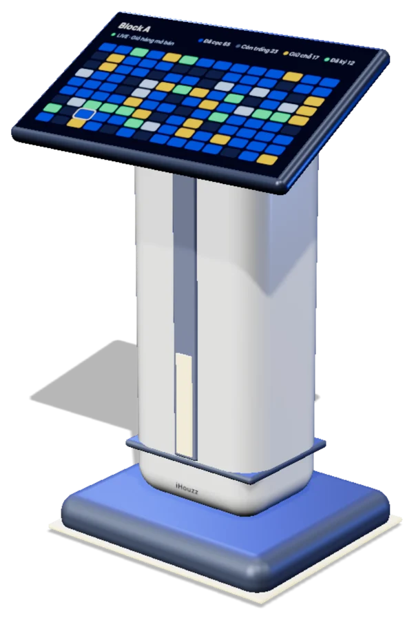 Robot KettyBot với màn 32 inch nghiêng